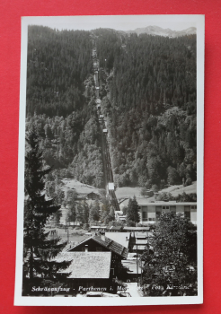 AK Parthenen i Montafon / 1930-1950 / Foto Karte / Schrägaufzug / Foto Atelier Kirschner / Voralberg